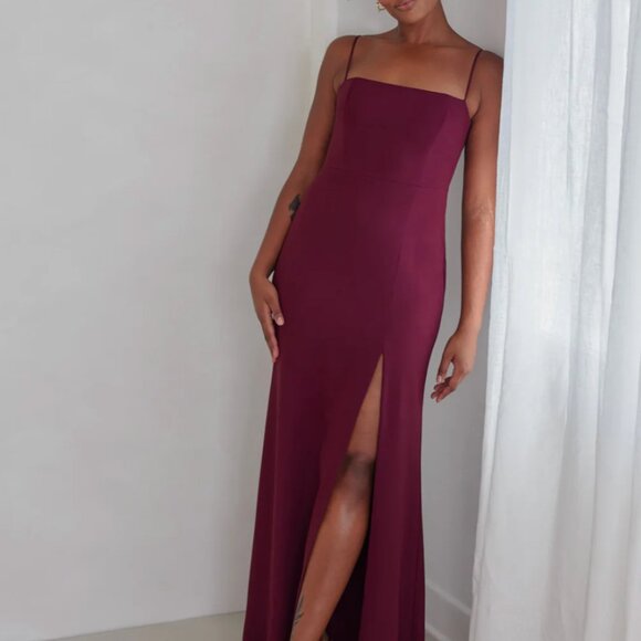 Park & Fifth Jupiter Dress in Burgundy Size S - Picture 5 of 5